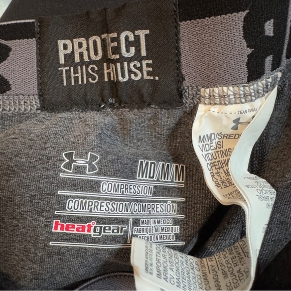 Under Armour Compression Gray Leggings Medium - Picture 4 of 5